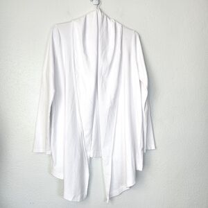 GRP1 Knits Easy Cotton Cardigan White Small